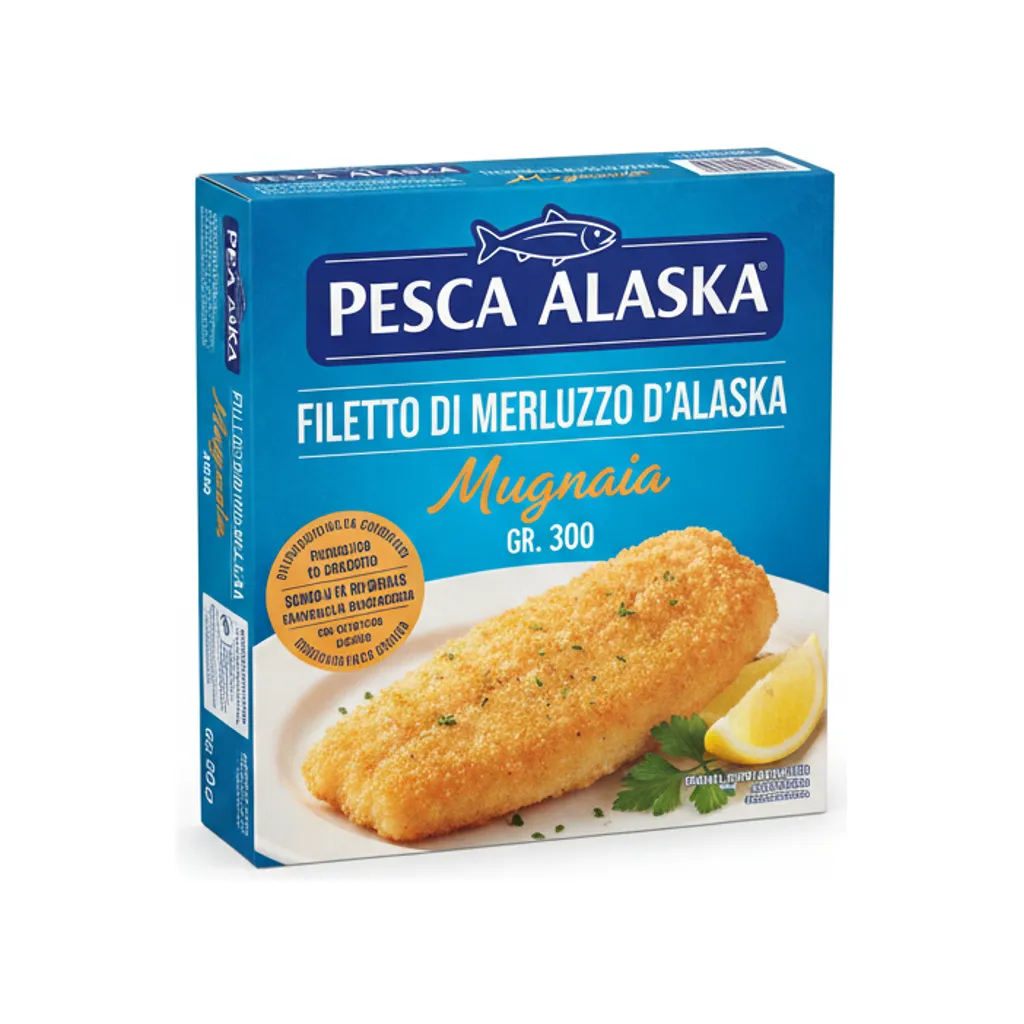 FILETTO DI MERLUZZO D ALASKA MUGNAIA GR